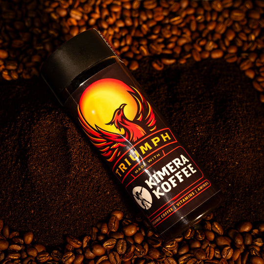 Triumph Black Organic " Iced "Coffee - Infused With Vitamins And Aminos | 300 Ml Bottle | Made With Kimera Koffee. - JAQAR