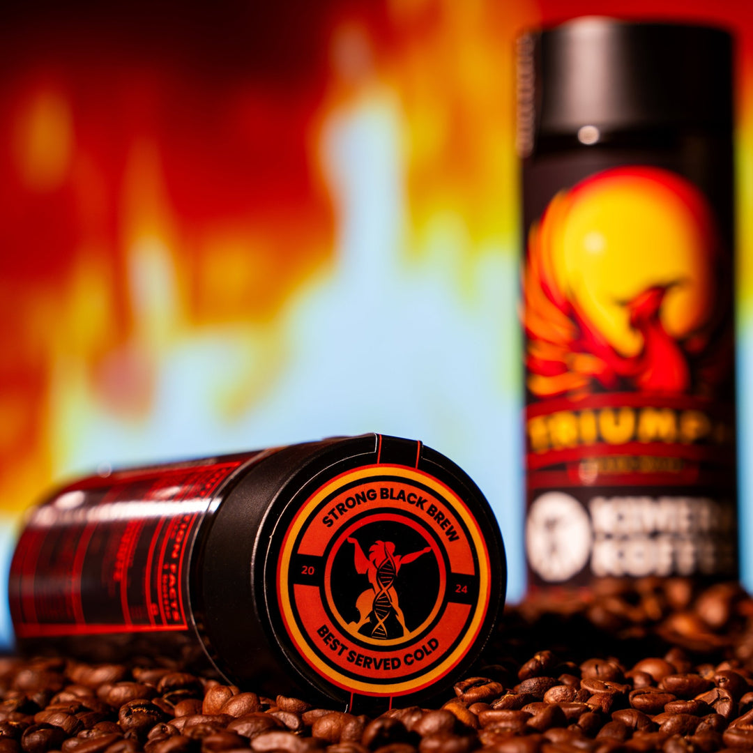 Triumph Black Organic " Iced "Coffee - Infused With Vitamins And Aminos | 300 Ml Bottle | Made With Kimera Koffee. - JAQAR