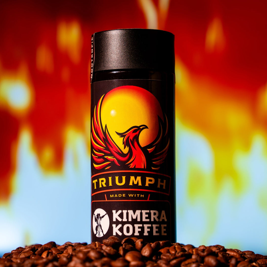 Triumph Black Organic " Iced "Coffee - Infused With Vitamins And Aminos | 300 Ml Bottle | Made With Kimera Koffee. - JAQAR