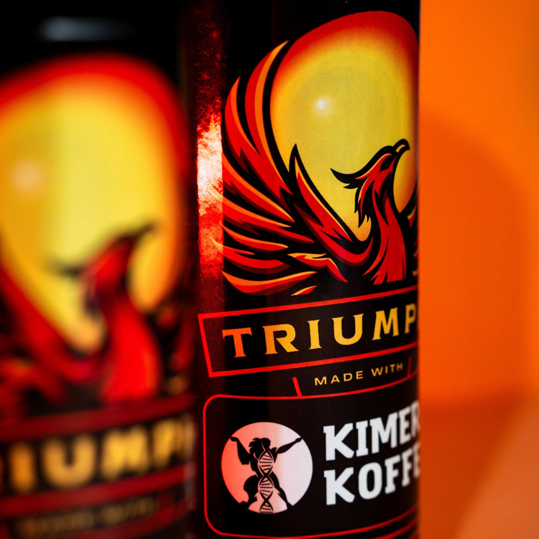 Triumph Black Organic " Iced "Coffee - Infused With Vitamins And Aminos | 300 Ml Bottle | Made With Kimera Koffee. - JAQAR
