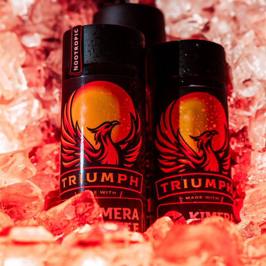 Triumph Black Organic " Iced "Coffee - Infused With Vitamins And Aminos | 300 Ml Bottle | Made With Kimera Koffee. - JAQAR