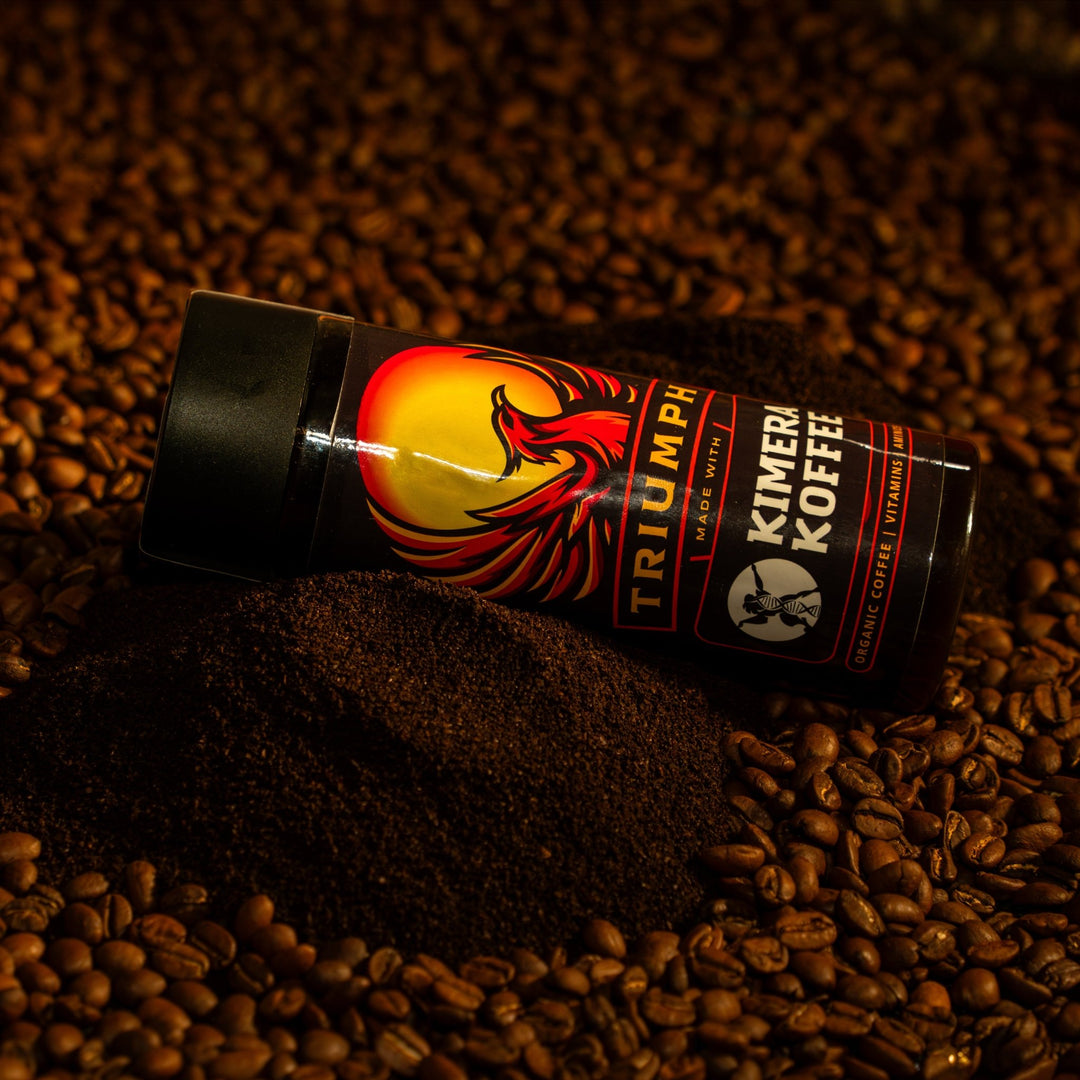 Triumph Black Organic " Iced "Coffee - Infused With Vitamins And Aminos | 300 Ml Bottle | Made With Kimera Koffee. - JAQAR
